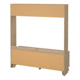 Rackhams Ikast TV-Wall Unit with 2 Sliding Doors in Jackson Hickory and White - 1 - thumbnail 5