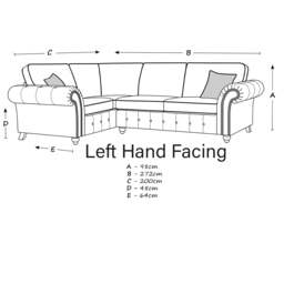 Rackhams Oakland Marble Leather 4 Seater Corner Sofa - Left Hand Facing - thumbnail 5