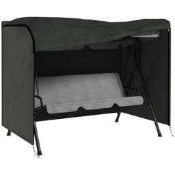 Rackhams 205 x 124cm Three-Seater Swing Chair Protective Cover Dark Grey - thumbnail 1