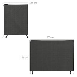 Rackhams 205 x 124cm Three-Seater Swing Chair Protective Cover Dark Grey - thumbnail 3