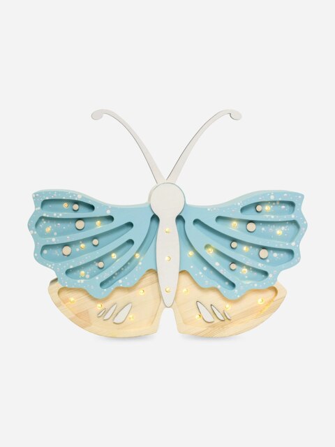 Rackhams Butterfly Lamp in Blue (19x35x5.5 cm) - Blue - One size - image 1
