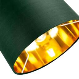 "Rackhams Contemporary Green Cotton 10"" Table/Pendant Lamp Shade with Shiny Copper Inner" - thumbnail 3