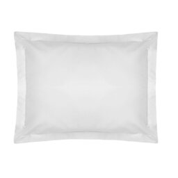 Rackhams Egyptian Cotton Oxford Pillowcase - White - 75cm x 50cm - White - 100% Egyptian Cotton - thumbnail 2
