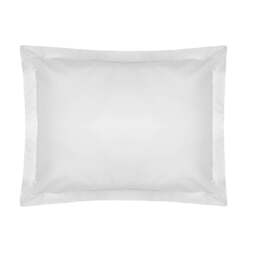 Rackhams Egyptian Cotton Oxford Pillowcase - White - 75cm x 50cm - White - 100% Egyptian Cotton - thumbnail 4