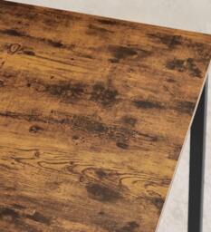 Rackhams 3-Piece Dining Table Set with 2 Benches – Industrial Style Space-Saving Design for 4 People - thumbnail 4