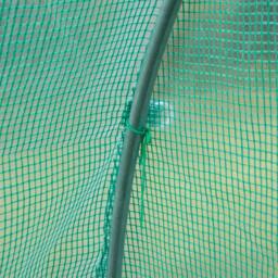 Rackhams 3 x 2 x 2m Greenhouse Replacement Cover ONLY Winter Garden Plant PE Cover for Tunnel Walk-in Greenhouse with Roll-up Windows Door Outdoor, Green - Green - thumbnail 6