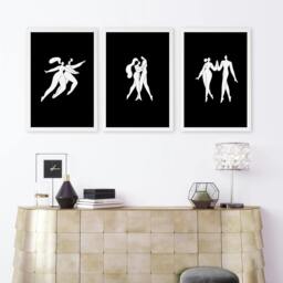 Rackhams Large Paintings For Living Room - Set of 3 Boho Women Wall art Prints - 16 x 22 inches / 40.65 cm x 56 cm - Polyester Canvas 260 gsm - Canvas wrapped - thumbnail 6