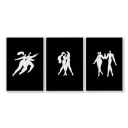 Rackhams Large Paintings For Living Room - Set of 3 Boho Women Wall art Prints - 16 x 22 inches / 40.65 cm x 56 cm - Polyester Canvas 260 gsm - Canvas wrapped - thumbnail 1