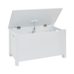 Rackhams Kid's Classic White Toy Box - White - thumbnail 3