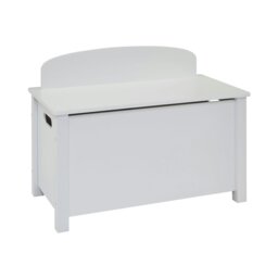 Rackhams Kid's Classic White Toy Box - White