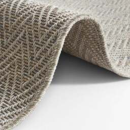 Rackhams Flatwoven Nature Grey Runner - Indoor-Outdoor - 80X500 cm - thumbnail 4