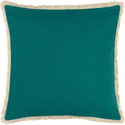 Rackhams Cypressa Floral Mosaic Cushion Cover - Teal - 50cm x 50cm - Teal - 100% Cotton - thumbnail 3