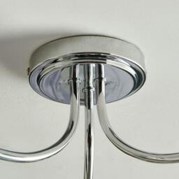 Rackhams Hamilton 3 Light Polished Chrome Semi Flush Ceiling Light - thumbnail 5