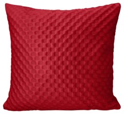 Rackhams 3D Embossed Checkered Plain Cushion - 43cm x 43cm - Cream - thumbnail 4