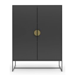 Rackhams Asia Sideboard 4 Doors in White - White - thumbnail 4