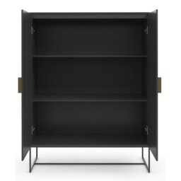 Rackhams Asia Sideboard 4 Doors in White - White - thumbnail 5