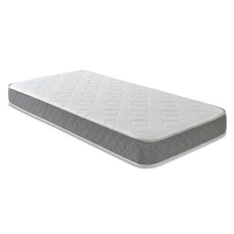 "Rackhams Essentials Jump n Tac Hybrid Mattress - 7.5"" Deep, Soft Feel - Grey - 1 - 2ft6 Shorty Small Single Mattress (75cm x 175cm)" - thumbnail 2