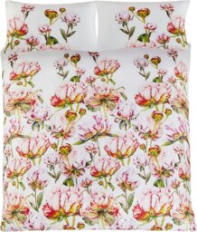 Rackhams Heligan Floral Duvet Cover Set - White - King - thumbnail 4