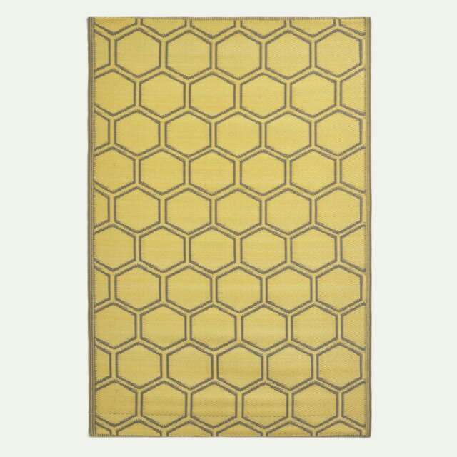 Rackhams Outdoor Rug Luxury Waterproof Reversible, For Garden, Honeycomb - 122 x 182 cm - image 1