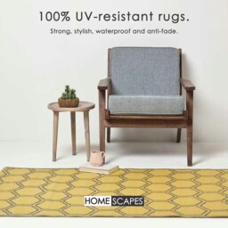 Rackhams Outdoor Rug Luxury Waterproof Reversible, For Garden, Honeycomb - 122 x 182 cm - thumbnail 2