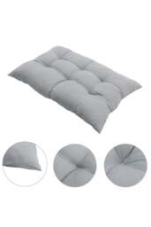Rackhams 120*80cm Solid Colour Garden Seat Cushion - Grey - One Size - thumbnail 5