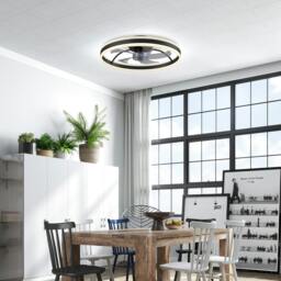 Rackhams Ceiling Fan with Light and Remote, 3 Colour Temperatures, 50cm - Gold - thumbnail 2