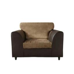 Rackhams Byron Living Room Furniture Range - Brown & Mocha - Armchair - thumbnail 1