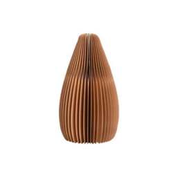Rackhams Accordion Vase, Kraft Paper - White - 18CM - Shape 2 - thumbnail 4