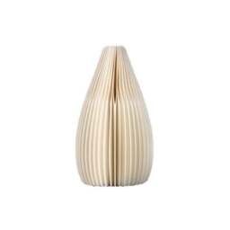 Rackhams Accordion Vase, Kraft Paper - White - 18CM - Shape 2 - thumbnail 1