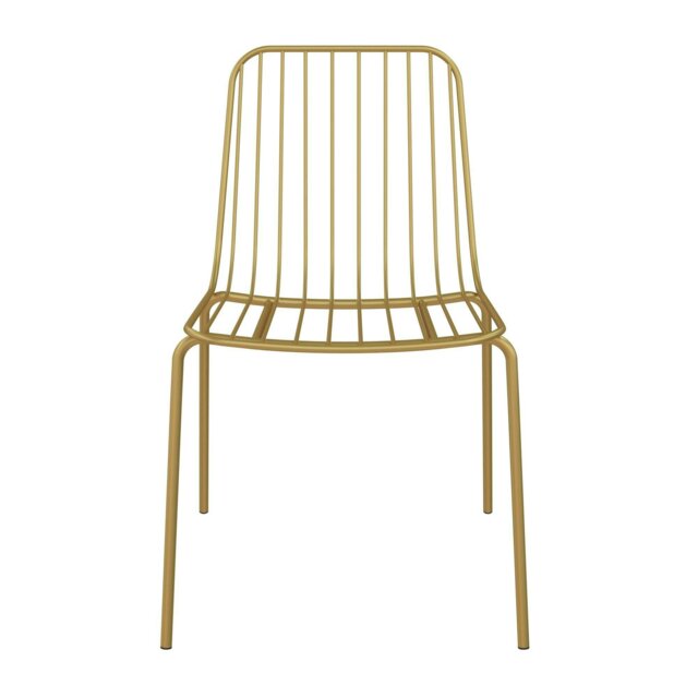 Rackhams Caden Wire Dining Chair in Golden Look - 2 pieces - image 1