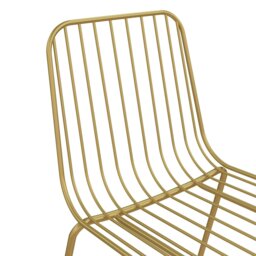 Rackhams Caden Wire Dining Chair in Golden Look - 2 pieces - thumbnail 3