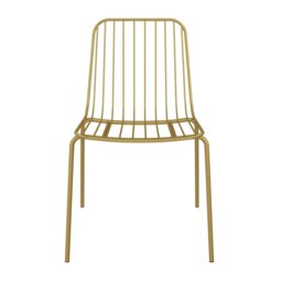 Rackhams Caden Wire Dining Chair in Golden Look - 2 pieces