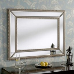 Rackhams Paris Wall Mirror 104cm x 79cm - Champagne
