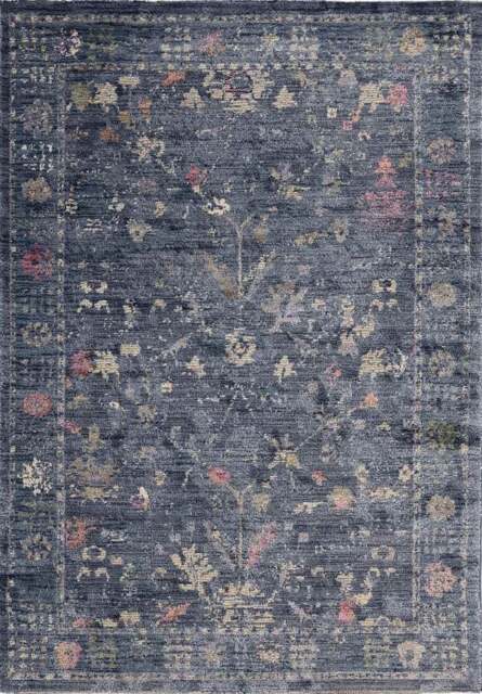 Rackhams Traditional Floral Rug – Blue Elegance - 120X180 cm - image 1