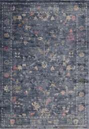 Rackhams Traditional Floral Rug – Blue Elegance - 120X180 cm - thumbnail 1