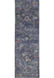 Rackhams Traditional Floral Rug – Blue Elegance - 120X180 cm - thumbnail 5