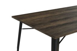 Rackhams BLK FUSION RECTANGULAR DINING TABLE + 4 CHAIRS SET - Black - thumbnail 5