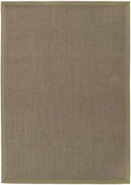 Rackhams Bordered Sage Green Non-Slip Sisal Rug - 160X230 cm - image 1