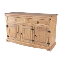 Rackhams Corona Medium Sideboard with 3 Doors & 2 Drawers - Grey - thumbnail 3