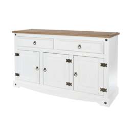 Rackhams Corona Medium Sideboard with 3 Doors & 2 Drawers - Grey - thumbnail 2