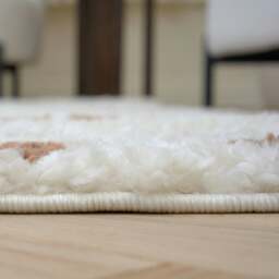 Rackhams Moodi Shaggy Cream/Terra Biscotti Rug - 80X150 cm - thumbnail 5