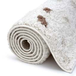 Rackhams Moodi Shaggy Cream/Terra Biscotti Rug - 80X150 cm - thumbnail 6