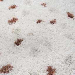 Rackhams Moodi Shaggy Cream/Terra Biscotti Rug - 80X150 cm - thumbnail 3