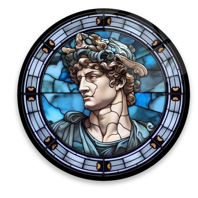 Rackhams Timeless David Glass Wall Art - 80 x 80 cm - Tempered Glass (4 mm) - image 1