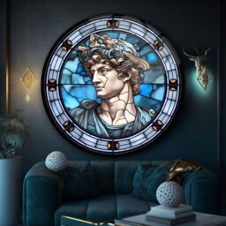 Rackhams Timeless David Glass Wall Art - 80 x 80 cm - Tempered Glass (4 mm) - thumbnail 2
