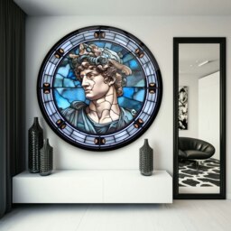 Rackhams Timeless David Glass Wall Art - 80 x 80 cm - Tempered Glass (4 mm) - thumbnail 3