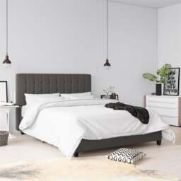 Rackhams Emily Upholstered Bed Fabric Grey - King - thumbnail 6