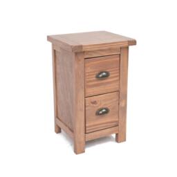Rackhams Padua 2 Drawer Petite Bedside Table - Light Brown - thumbnail 3