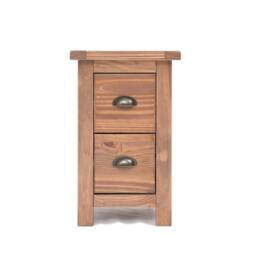 Rackhams Padua 2 Drawer Petite Bedside Table - Light Brown