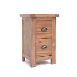 Rackhams Padua 2 Drawer Petite Bedside Table - Light Brown - thumbnail 2